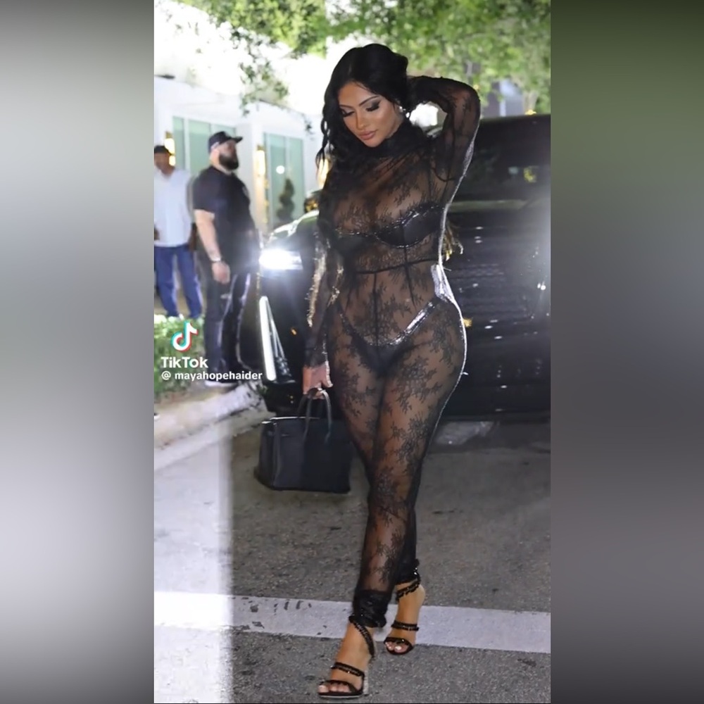 Kim Shui Black Lace Jumpsuit